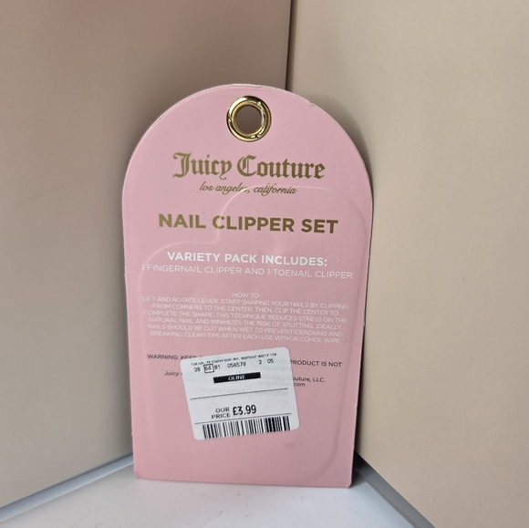 💕🔹️Juicy Couture 🔹️Pink Nail Clipper Set Of 2 - Picture 4 of 4